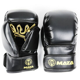 MAZA [マザ]　MMA スーパーハンマー パウンドグローブ Ver.2（黒/ゴールド） ／ Super HAMMER Pound Gloves 2 - Black/Gold ／ MMA 総合格闘技 スポーツ ボクシング キック ブラジリアン柔術 ムエタイ MMA ファイトギア ボクシンググローブ スパーリンググローブ