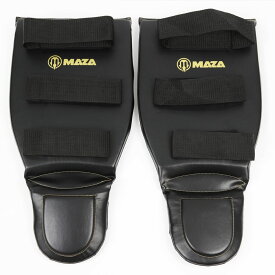 MAZA [マザ]　シンガード　LUXE -1 - リュクス-ワン（すねパッド） ／ Shinguards FREE SIZE ／ レガース すねあて すねパッド 膝 サポーター プロテクター レッグ ガード 防具 保護 プロテクション 軽量 PUレザー フリーサイズ ホワイト ブラック ゴールド