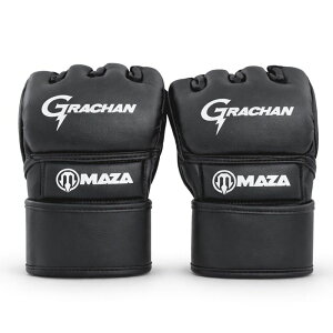 MAZA�m�}�U�n GRACHAN ���� MMA �v�� �t�@�C�g�O���[�u Ver.3 �i���j�^ Pro Fight Gloves - �I�[�v���t�B���K�[�O���[�u �^ MMA�O���[�u �X�p�[�����O�O���[�u �p���`���O�O���[�u �}�W�b�N�e�[�v�� �~�b