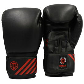 MAZA [マザ]　ボクシンググローブ　KURO-1 - クロ-ワン（黒/赤） ／ Boxing Gloves - Black/Red ／ 正規品 8オンス 10オンス 12オンス 14オンス 16オンス マジックテープ式 スパーリンググローブ パンチンググローブ トレーニンググローブ ミット打ち メンズ レディース