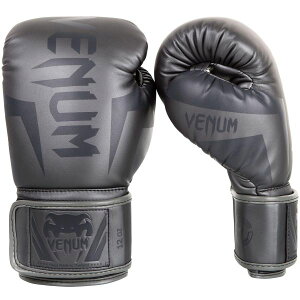 VENUM [���F�k��] �{�N�V���O�O���[�u�@Elite - �G���[�g�i�O���[/�O���[�j�^ Boxing Gloves - Grey/Grey�@�^�@���K�i 8�I���X 10�I���X 12�I���X 14�I���X 16�I���X �}�W�b�N�e�[�v�� �l�C �O���[�u �X�p