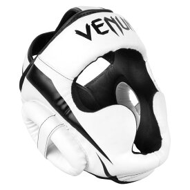 VENUM [ヴェヌム]　ヘッドギア　Elite - エリート （白/黒）／ Headgear - White/Black　／ヘッドガード 防具 プロテクター ファイトギア 総合格闘技 ボクシング キックボクシング ブラジリアン柔術 MMA UFC ヴェナム ヴェノム ベヌム ベナム ベノム
