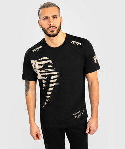 VENUM [Fk]@TVc@WCAg USA - M[tBbgij^ Giant USA T-shirt Regular Fit - Black ^VENUM-04956-001 ^  RbgTVc ێ 100 xXgZ[ gbvX MMA iZ