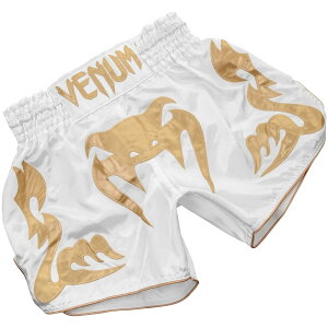 VENUM G^CV[c Bangkok Infernoi/S[hj- oRNECtFm // MuayThai Shorts - White/Gold ^C {NVO Fk pc t@Cgpc LbNpc g[jOEFA 