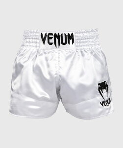 VENUM [Fk]@G^CV[c@Classic - NVbNi/j ^ Muay Thai Shorts - White/Black ^LbN pc LbN{NVO G^C pc iZ {NVO LbN{NVO u
