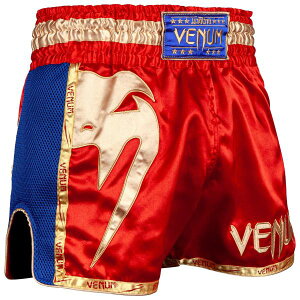 VENUM@G^CV[c@Gianti/S[h/j WCAg ^ MuayThai Shorts - Red/Gold/Blue ^C{NVO pc iZ {NVO LbN{NVO MMA UFC t@Cgpc Rob