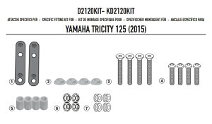 �o�C�N �X�N���[�� GIVI ���}�n �g���V�e�B ���[�W�X�N���[����p �t�B�b�e�B���O�L�b�g