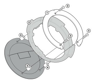 oCN ^NobOtWŒLbg BF01 GIVI TANKLOCK SUZUKI GSX S1000GT (22) / SUZUKI GSX S1000 (21 - 22) / SUZUKI SV 650 (16 - 22) Wr