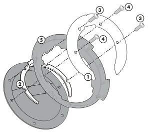 oCN ^NobO GIVI BF02 TanklockptWŒLbg APRILIA RS 660 (21-22) / APRILIA TUONO 660 (21 - 22) / TRIUMPH TIGER 900 (20 - 22) Wr