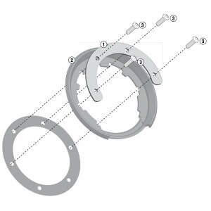 oCN ^NobO GIVI BF17 TanklockptWŒLbg BMW R1200GS Adventure / RT 14-18, R 1250 GS Adventure, R 1250 RT Wr