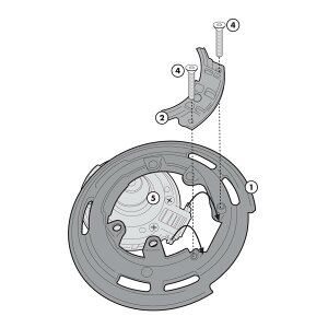 �o�C�N �^���N�o�b�O GIVI BF22 Tanklock�p�t�����W�Œ�L�b�g BMW S1000 R 13-20, S1000 RR 12-18, R 1200 GS 08-12, R nineT, R 1200 R 06-14