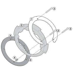 �o�C�N �^���N�o�b�O GIVI BF23 Tanklock�p�t�����W�Œ�L�b�g Yamaha Tracer 900 / FJ-09, Tracer 9