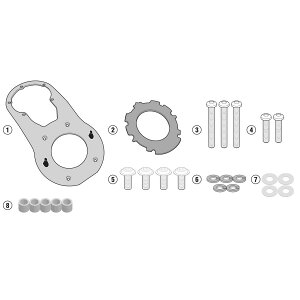 oCN ^NobO GIVI BF36 TanklockptWŒLbg Yamaha MT-07 / FZ-07 18-20