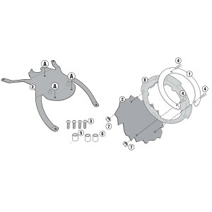 �o�C�N �^���N�o�b�O GIVI BF15 Tanklock�p�t�����W�Œ�L�b�g BMW F 650 GS 08-12, F 800 GS, F 700 GS, F 800 GS Adventure