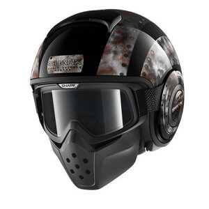 バイク ヘルメット DRAK ドラク ドッグタグ ブラック/メタル