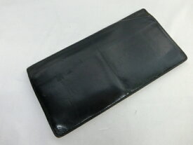 GANZO ガンゾ 長財布(小銭入れなし)　ブラック　レザーウォレット　カード12枚収納　日本製【中古】