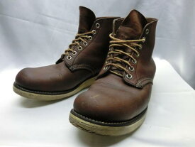 REDWING レッドウィング 8166 プレーントゥ　旧犬タグ　 Size8D (26.0cm)　ソール減 メンズ ブーツ　アイリッシュセッター　USA製　【中古】