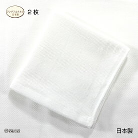 ワンダグルタオル　パイルなし木綿タオル　まとめ買い2枚セット　日本製　木綿織り　薄手　無地　毛羽少なめ　業務用　車窓拭き　掃除タオル　飲食店用タオル　泉州タオル　メール便送料無料