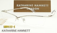 【KATHARINE　HAMNETT】 キャサリン・ハムネット眼鏡メガネフレーム KH9112-1 （度入り対応/フィット調整…