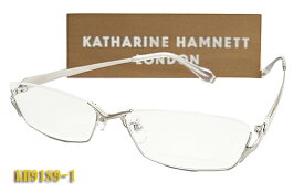 【KATHARINE　HAMNETT】 キャサリン・ハムネット 眼鏡 メガネ フレーム KH9189-1 アンダーリム 日本製 チタン（度入り対応/フィット調整対応/送料無料！【smtb-KD】