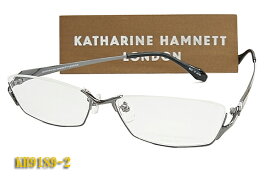 【KATHARINE　HAMNETT】 キャサリン・ハムネット 眼鏡 メガネ フレーム KH9189-2 アンダーリム 日本製 チタン（度入り対応/フィット調整対応/送料無料！【smtb-KD】