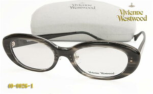 【VivienneWestwood】ヴィヴィアン ウエストウッド 眼鏡 メガネ フレーム 40-0026-1 グレー 伊達眼鏡にもOK (度入り対応/フィット調整対応/送料無料【smtb-KD】