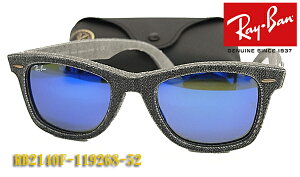 �yRay-Ban�z���C�o�� �T���O���X RB2140F-119268-52�T�C�Y JEANS DENIM WAYFARER �i�W�[���Y �f�j���� ���������I