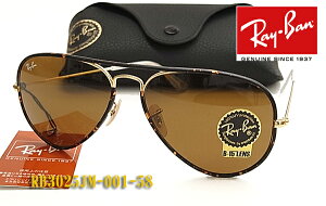 ���������yRay-Ban�z ���C�o�� �T���O���X RB3025JM-001-58�T�C�Y �u���E�� AVIATOR �i�x����Ή�/�t�B�b�g������ ���������I