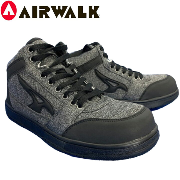 楽天市場 送料無料 安全スニーカー ａｗ 850 エアウォーク安全靴 スニーカー エアーウォーク Air Walk ハイカット メンズ Jsaa規格b種 メガワーク仕事着屋
