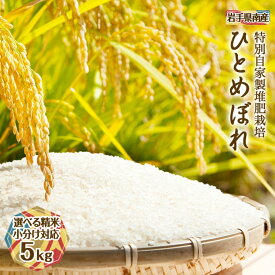 新米【令和7年産】ひとめぼれ 菜の花米 玄米 5kg 選べる精米無料 ヒトメボレ お歳暮 岩手県南産 送料無料 減農薬 上白米 標準精米 7分づき精米 5分づき精米 3分づき精米 玄米 米ぬか お米