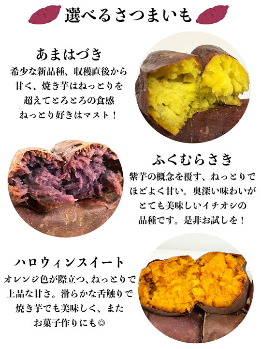 楽天市場】選べる6品種 サツマイモ あまはづき ふくむらさき 