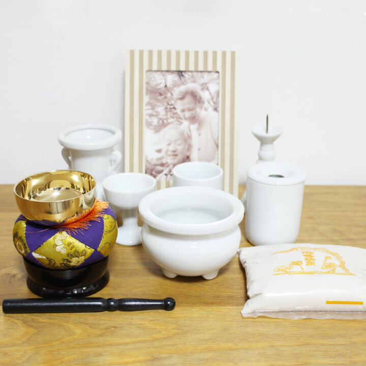 楽天市場】仏具セット 仏具一式 全てそろう 8点セット おりん こげ茶 