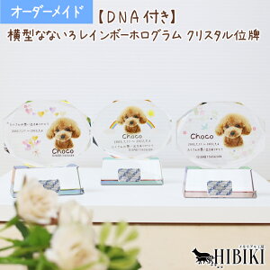 ペット 位牌 クリスタル 【DNA stock assist】虹のかけ橋 ホログラム入り 【 大切なあの子のDNAを保存 】DNA 保存 【 いのちを残す 】フルカラープリントサービス 写真彫刻 犬 猫 お供え ペット位