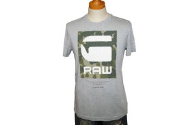 ジースターロウ G-STAR RAW 半袖Tシャツ グレー 迷彩 D01301 メンズ 夏物 カモフラージュ カモ柄