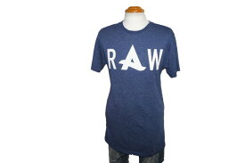 ジースターロウ G-STAR RAW 半袖Tシャツ アフロジャック コラボレーションモデル n メンズ 夏物 ロング丈 Afrojack ネイビー