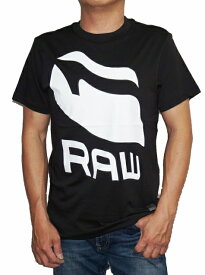 ジースターロウ G-STAR RAW 半袖Tシャツ 黒 D02907 メンズ RAW 夏物 ブラック ロゴ ジースターロゥ