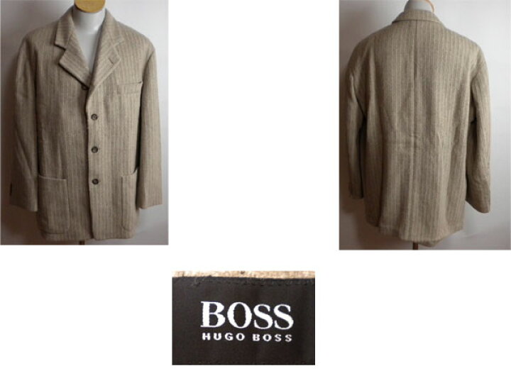 楽天市場】美品 ◇ ヒューゴ・ボス ジャケット ベージュ色 ◇ g001 