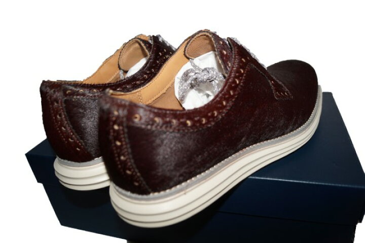 楽天市場】コールハーン COLEHAAN レザーシューズ ハラコ ブラウン 
