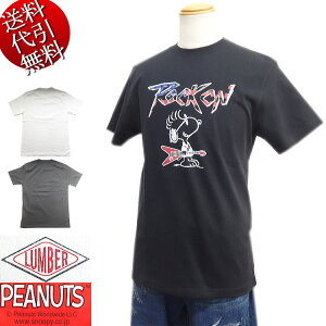 ĕV LUMBER/o[×PEANUTS/s[ibcR{yzSNOOPY Xk[s[ RockOn oh} GLM^[ S vg AR~ JWA X TEE TVc / M