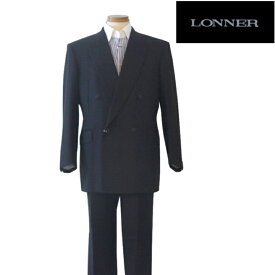 【秋冬SALE】ロンナー×ゼニア/LONNER×Ermenegildo Zegna ダブルネームWスーツ ネイビー系 【AB7】