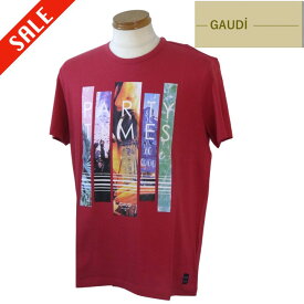 ガウディ/GAUDI 夏物 半袖Tシャツ 48/Lサイズ 赤