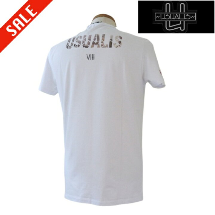 楽天市場】ウザリス/USUALIS 半袖Tシャツ 4L/XXXLサイズ 507-白系 