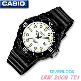 安心！【電池を新品に交換してから発送】CASIO LRW-200H-7E1 キッズ カシオ 人気 アナログ 子供 レディース 腕時計 白 黒 ブラック 新生活 入学 就職 学生 彼女 誕生日 お祝い ギフト プレゼント 海外モデル チープカシオ【並行輸入 新品一年保証】チプカシ＊送料無料＊