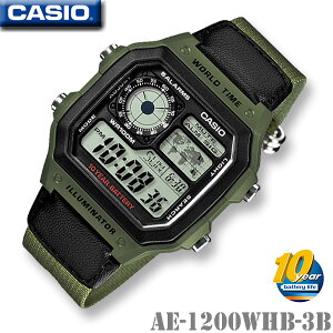 CASIO AE-1200WHB-3B WORLD TIME DIGITAL JVI X^_[h lC fW^ Y fB[X rv O[ iCxgy10Nobe[z a j ̓ Mtg v[g CO