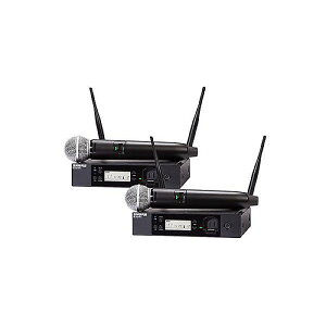 SHURE ( �V���A ) / 1U���b�N�p SM58 x 2�Z�b�g�ċx�X�y�V����