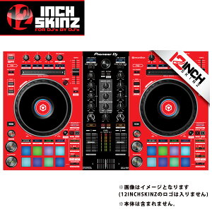 12inch SKINZ / Pioneer DDJ-RR SKINZ (Black/Red) �yDDJ-RR�p�X�L���z�ċx�X�y�V����