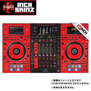 12inch SKINZ / Pioneer DDJ-RZX SKINZ (RED/BLACK) �yDDJ-RZX�p�X�L���z�ċx�X�y�V����