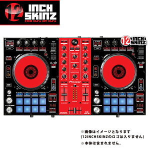 12inch SKINZ / Pioneer DDJ-SR SKINZ (Black/Red) �yDDJ-SR�p�X�L���z�ċx�X�y�V����