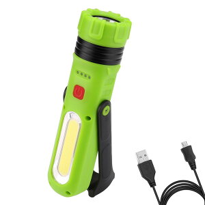 LE(Lighting EVER) / Multi-Mode Dimmable COB LED Flashlight LED�����d��/USB�[�d��/180�x��]�\/�����Ή� ���A���i