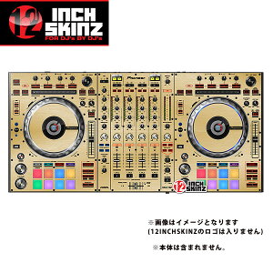 12inch SKINZ / Pioneer DDJ-SZ SKINZ Metallics (Brushed Gold) �yDDJ-SZ�p�X�L���z�ċx�X�y�V����